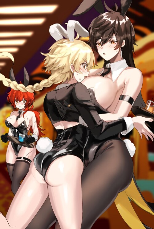  zhongli aether and diluc genshin impact drawn by hominamia sample a08a0c2de8e23ae6b15fec40b1a8beeb