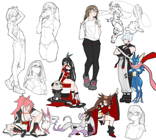  bridget sylveon baiken kuradoberi jam greninja and 7 more original and 3 more drawn by makai sample