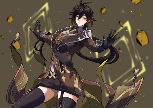  zhongli genshin impact drawn by torahime roland00 sample ececdcc042a09140ede4d294f523878c
