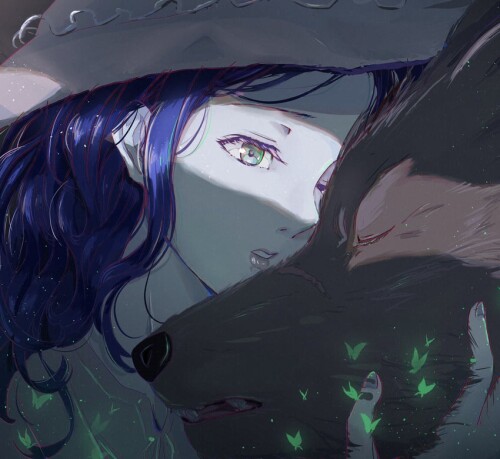  ranni the witch and blaidd the half wolf elden ring drawn by cho ryuu sample 93994137e5b1353945a783