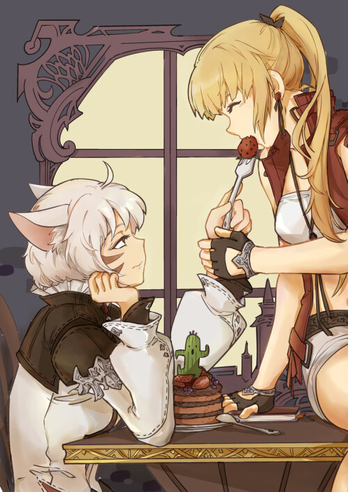  y shtola rhul sabotender and lyse hext final fantasy and 1 more drawn by karo lb kkk sample aa17b85