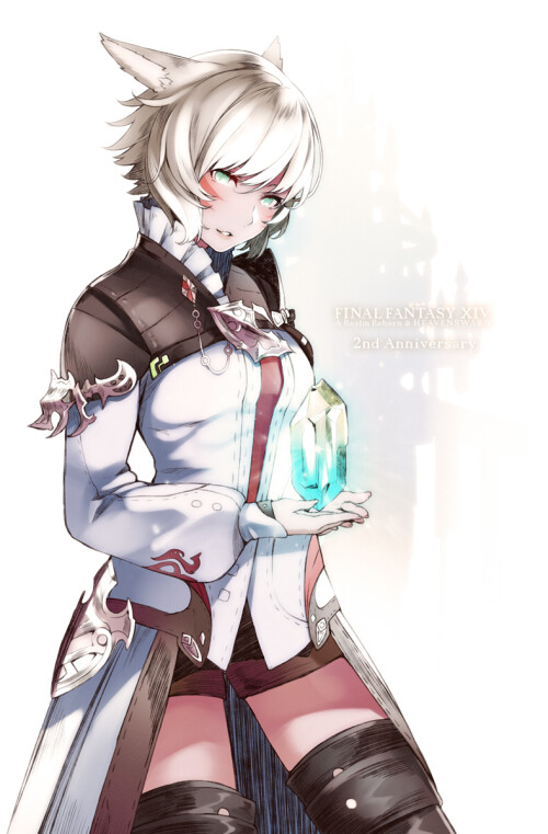 avatar and y shtola rhul final fantasy and 1 more drawn by retsuna 49a671272f6143bd7043f7fd12d01cd9