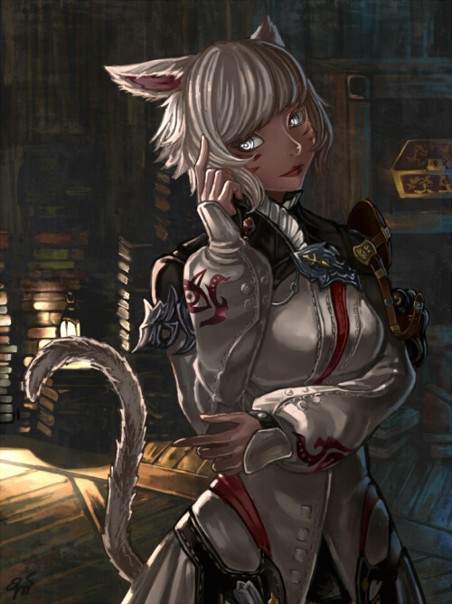  y shtola rhul final fantasy and 1 more drawn by hyuu sing dog 27ec8e030724437ac04dcfdee916bce7