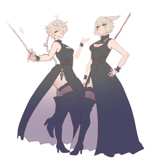  y shtola rhul and alisaie leveilleur final fantasy and 3 more drawn by luna 1007 sample 43c9a20fd57