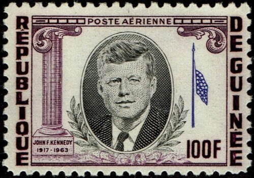 Guinea, Scott Nr C56 (1964) Red Color Missing