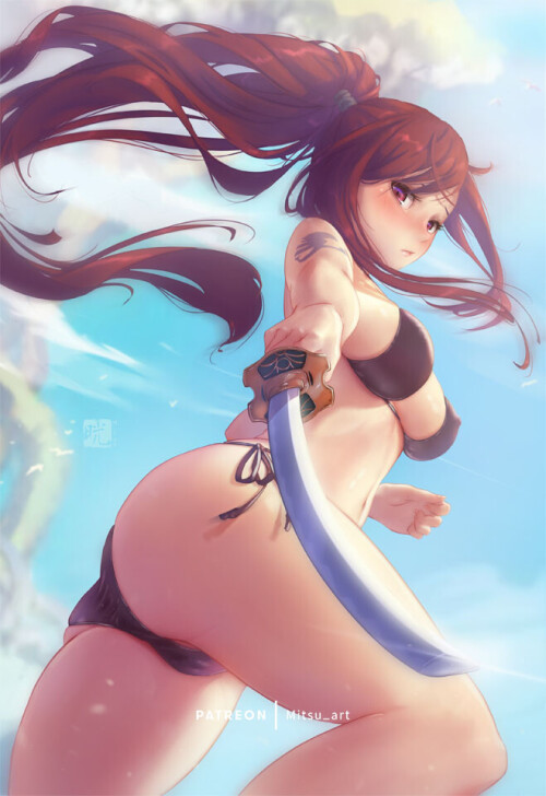  erza scarlet fairy tail drawn by mitsu mitsu art 8192a9dc90903607b1e2ee93e721aa66