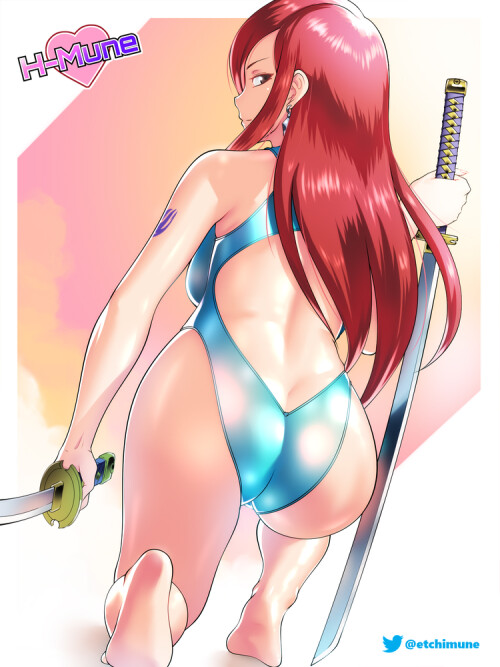  erza scarlet fairy tail drawn by etchimune 3f1ea8622ccd7d96a49dce4ae67eb40e