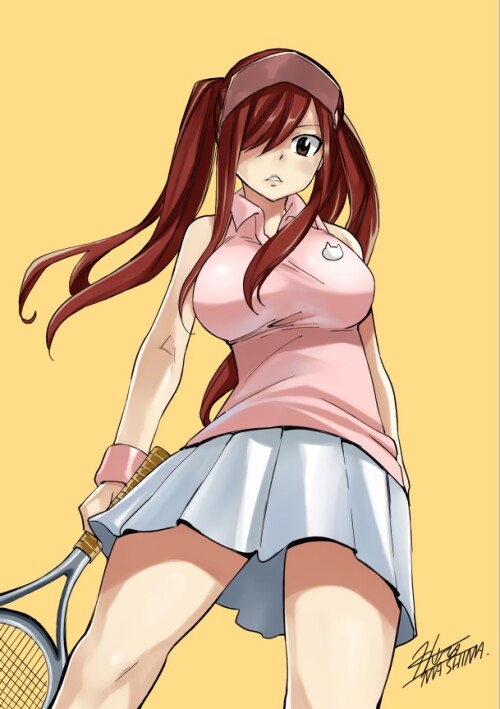  erza scarlet fairy tail drawn by mashima hiro be960afb1cdba4b7b8e7237e59a45a35