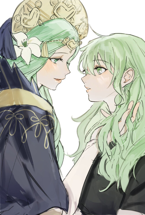  byleth byleth rhea and enlightened byleth fire emblem and 1 more drawn by l uyp sample f2c2db385352