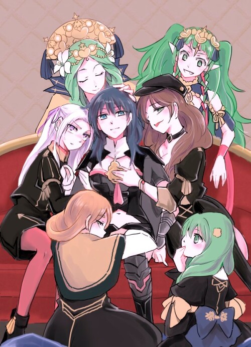  byleth byleth edelgard von hresvelg dorothea arnault rhea and 3 more fire emblem and 2 more drawn b
