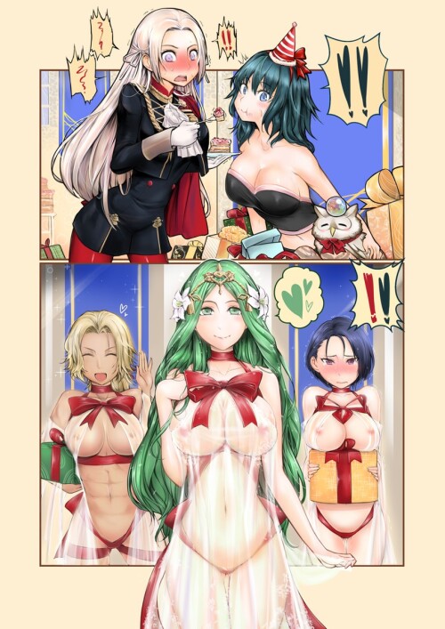 byleth byleth edelgard von hresvelg rhea shamir nevrand and 2 more fire emblem and 2 more drawn by 