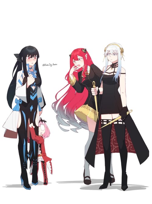  yor briar anya morgan le fay and fairy knight tristan fate and 2 more drawn by house tag denim samp