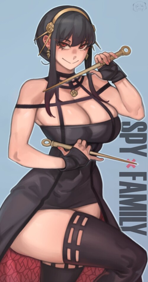  yor briar and anya spy x family drawn by kelvin hiu sample 08eb12eaafabf47a2d66cacda7ee2005