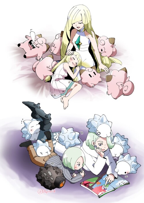  lillie lusamine melony clefairy snom and 2 more pokemon and 4 more drawn by akanboh sample b10d2b2e