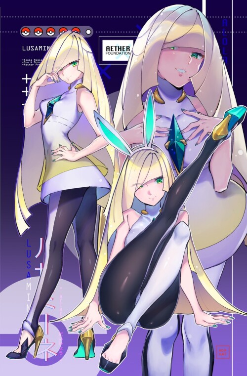  lusamine pokemon and 2 more drawn by bomhat sample da99a18c78c9e306e0ad6a961afc5f90