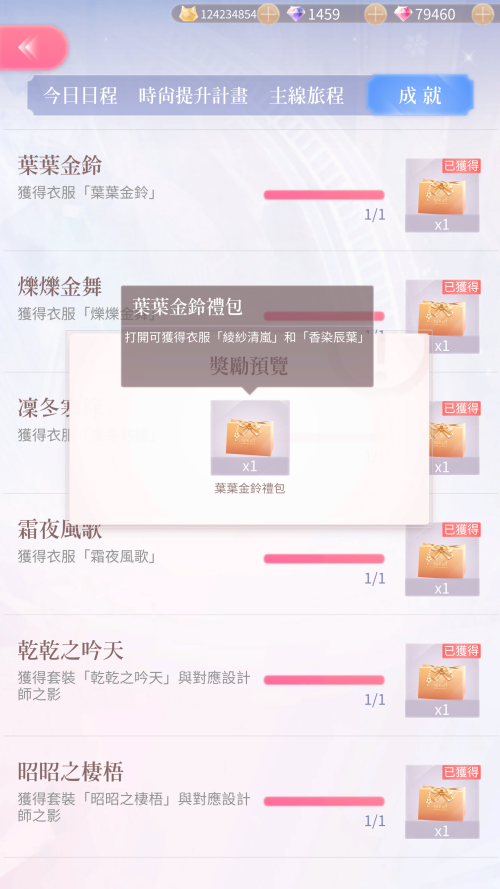 Achievement that splits original dress into top and bottom