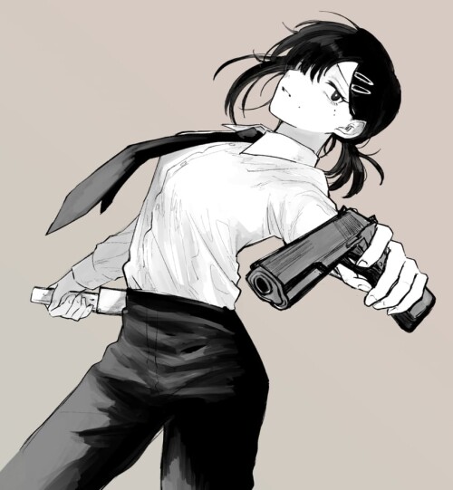  higashiyama kobeni chainsaw man drawn by ryu04869 sample 6e954503de010d00465a37da32ec99f5