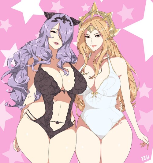  camilla and leona fire emblem and 2 more drawn by r3dfive sample c86728a2871411df85d65304be2cd2f1