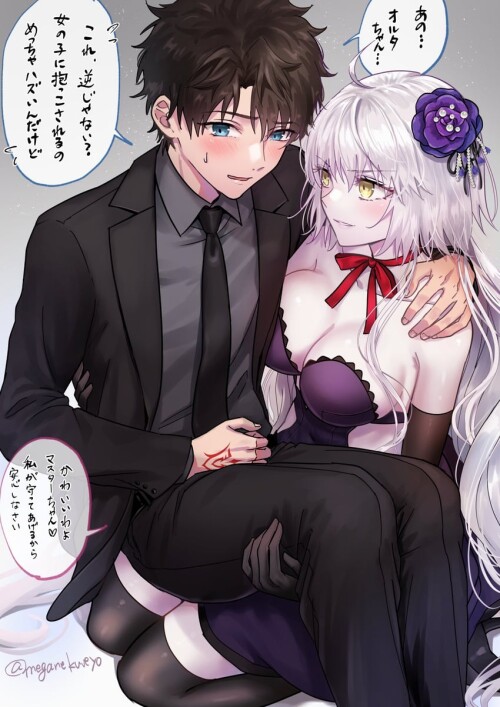  jeanne d arc alter fujimaru ritsuka and fujimaru ritsuka fate and 1 more drawn by omizu omz sample 