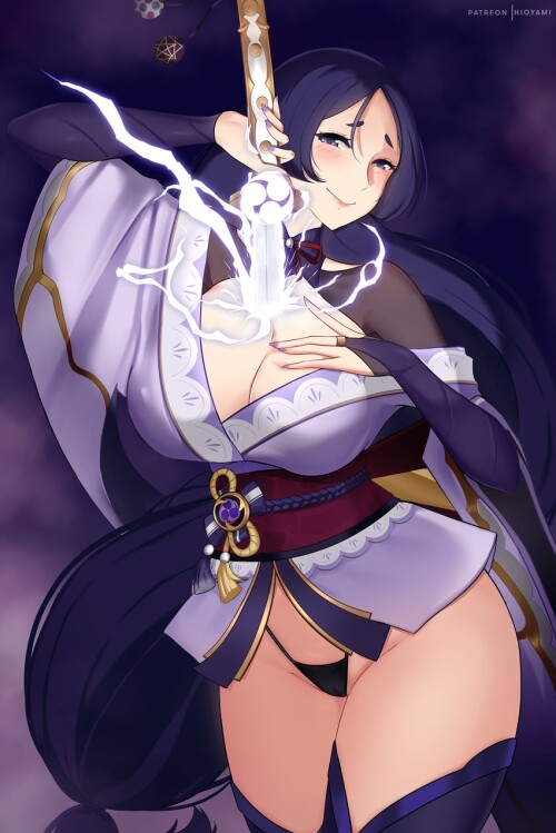  raiden shogun and minamoto no raikou fate and 2 more drawn by hioyami sample ca9623d2f08532fe87ea55