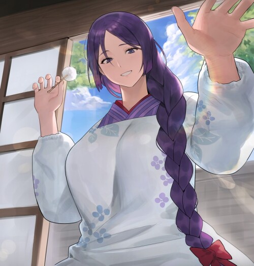  minamoto no raikou and minamoto no raikou fate and 1 more drawn by hood james x sample 31f99fb11a3c