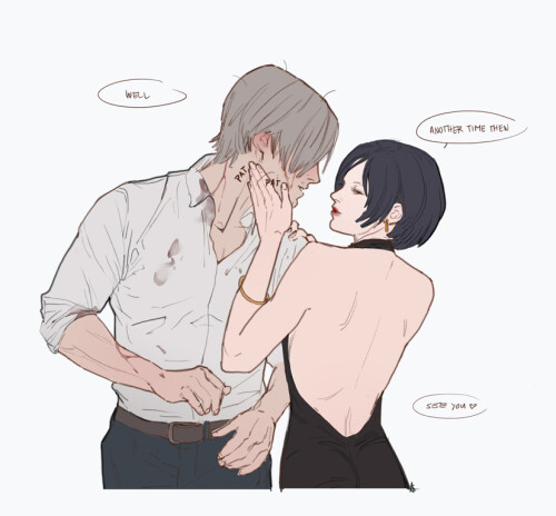  leon s kennedy and ada wong resident evil drawn by ashley swidowski bb691ddd6e75ebc0e61ac8eedf56936