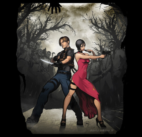 re4 leon and ada