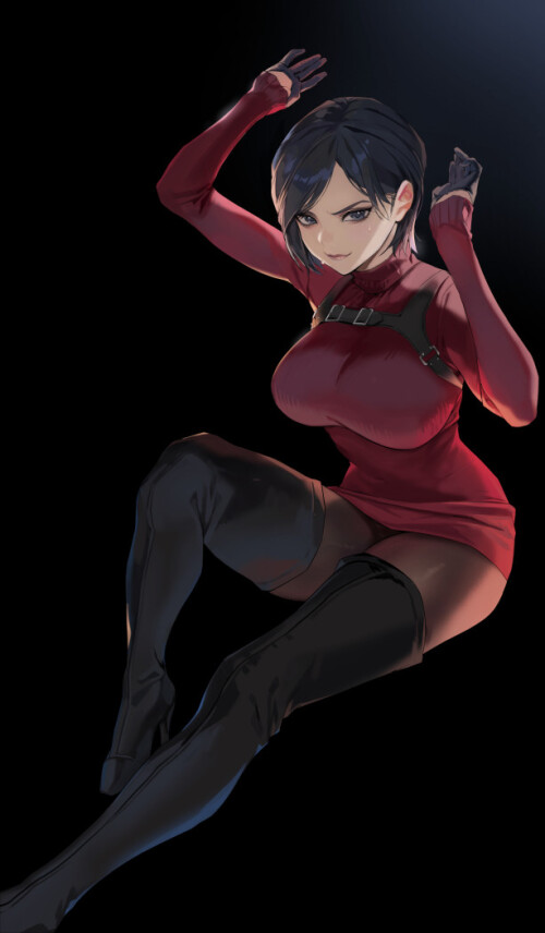 ada wong resident evil and 2 more drawn by milin orange maru c54ab935de8b243a6cea28ae312dd1a0
