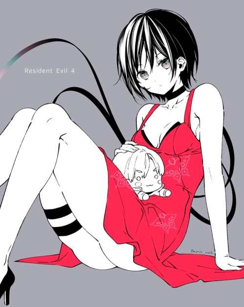  leon s kennedy and ada wong resident evil and 1 more drawn by march bunny sample 8704436db456e7fe42