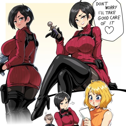  leon s kennedy ashley graham and ada wong resident evil and 2 more drawn by lewdamone sample 3f378a