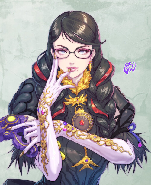  bayonetta bayonetta and 1 more drawn by fujii eishun sample d6df4bd83d14133814d621fd1f9fc91d