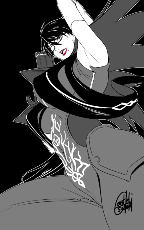  bayonetta bayonetta and 1 more drawn by gentle sasaki caa84acb14dafb3fff8df0cc0305ee93