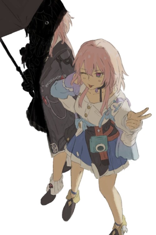  march 7th and evernight honkai and 1 more drawn by korshokor c0e123fdf337bdccefc04ce3f370625b