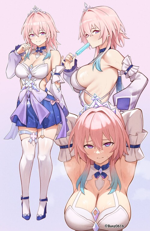  march 7th honkai and 1 more drawn by bonz0616 sample 5f74e84548ca266ea2237b2124a86d1a