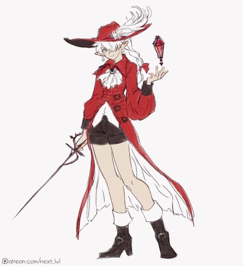  alisaie leveilleur and red mage final fantasy and 1 more drawn by next lvl sample c15b0653ca56b3800