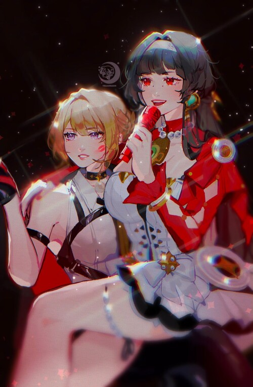  evelyn chevalier and astra yao zenless zone zero drawn by tran traannahh sample e13f9f6874974ef3a61