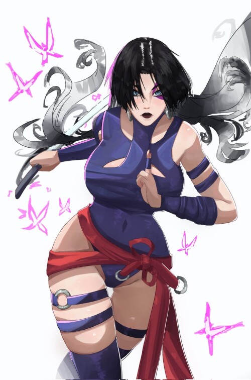  psylocke marvel and 2 more drawn by waterdraws sample 042cbff6343db20de70e0c81e70de0d0