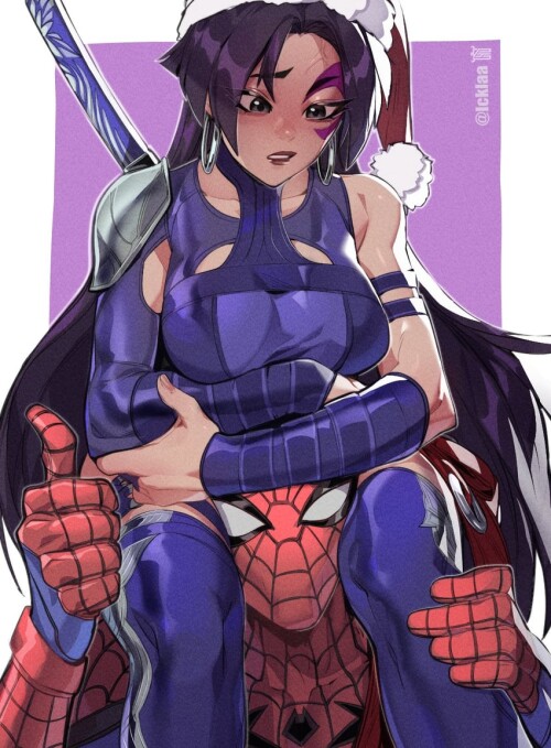  spider man and psylocke marvel and 3 more drawn by icklaa sample 15b8abdfb740d3b860d4c710e4130df7