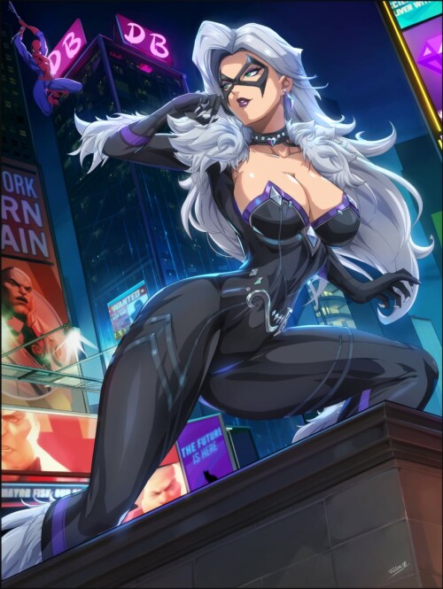  spider man black cat felicia hardy and wilson fisk marvel and 2 more drawn by felox08 sample f9d5a1