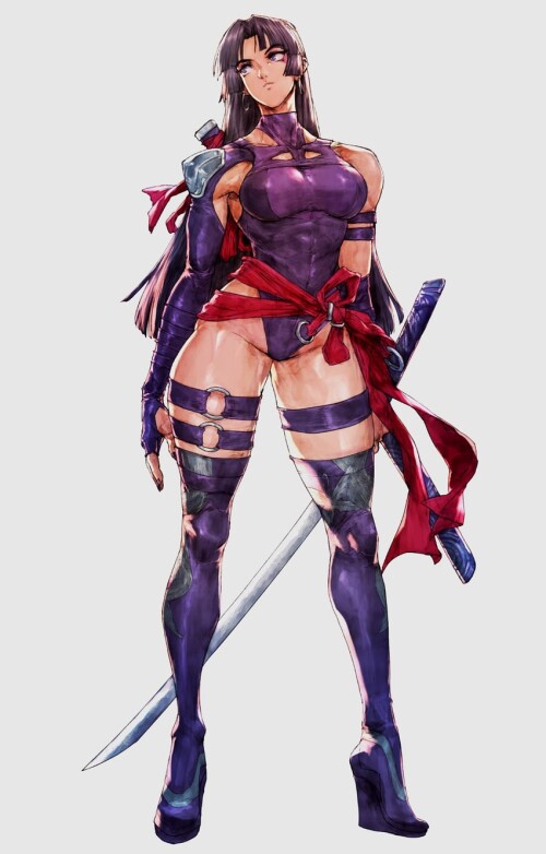  psylocke marvel and 2 more drawn by david liu sample 7f961fb6dc72c26ae0f0a93654cc86ab