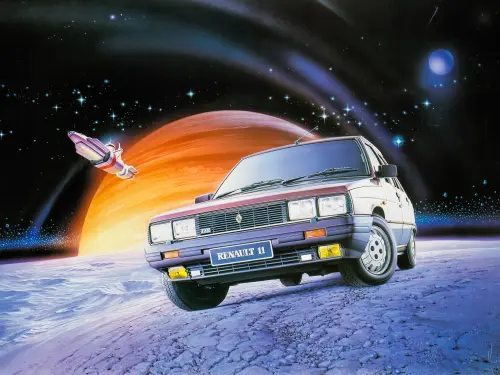 Renault 11 in Space by Tony Hugo (from JCA Annual 8, 1989) Ups