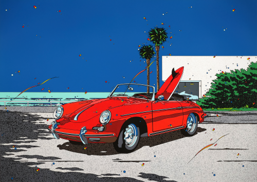 Porsche 356B Roadster, 1988 by Eizin Suzuki (Orig Colors)