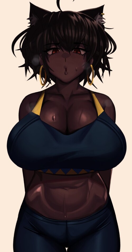  ahoge cat girl original drawn by kevbot d29e6180f1624b450fa7b4613cfaeebe