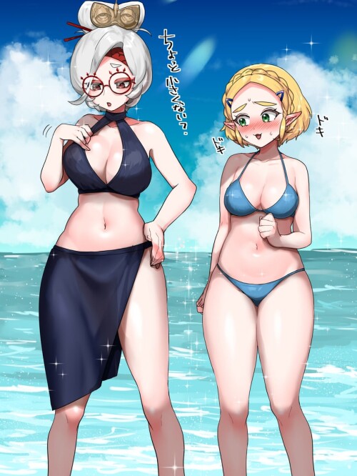  princess zelda and purah the legend of zelda and 1 more drawn by wasabi legemd sample 74eec91c822f7
