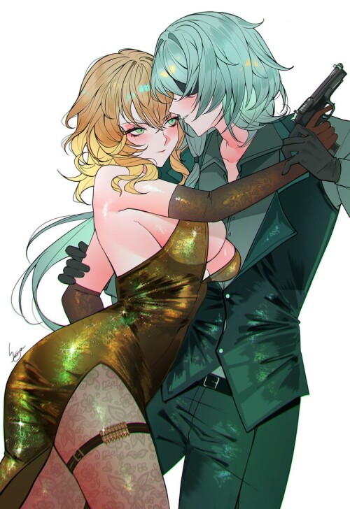  anaxa and aglaea honkai and 1 more drawn by sanya sanya lox228 sample 05301e201a3eb735dc523d490d3a8
