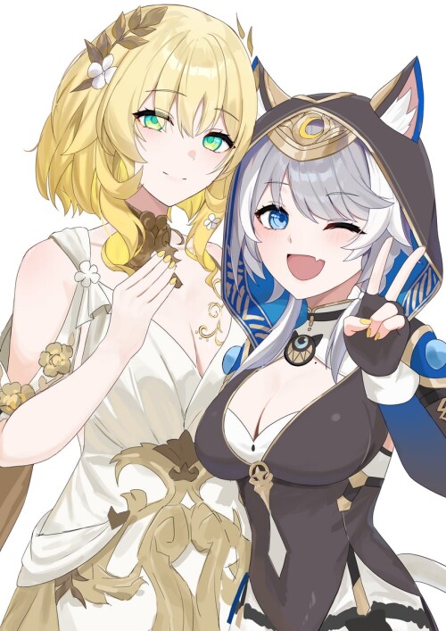 cipher and aglaea honkai and 1 more drawn by anima miko sample a45cf29287b8ee1798b28b4230fb616b