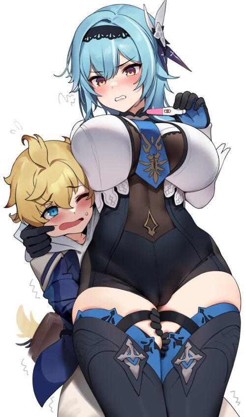  eula and mika genshin impact drawn by ndgd dec5e806da3d5de0ed1874ebb37f2c9b