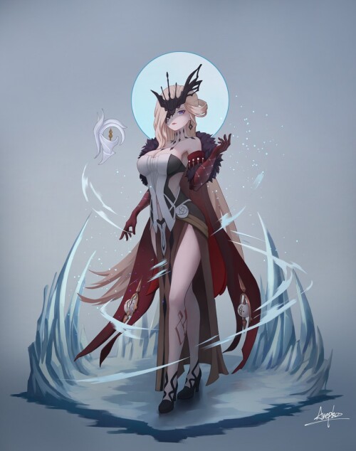  signora genshin impact drawn by arepko sample 933e49f371265eb1b01d119c95f17f2a