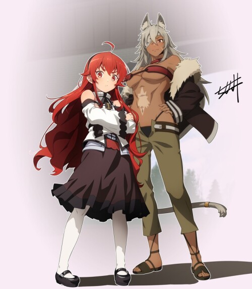  eris greyrat and ghislaine dedoldia mushoku tensei drawn by seto tinami sample a3b17d7cbc02c3baace7