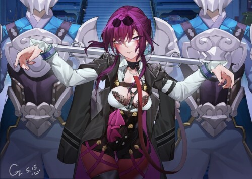  kafka and cloud knight honkai and 1 more drawn by chen zi sample a3bb35189be7a7d5399fe61bc8717fca